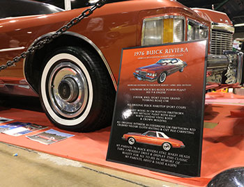 Car Show Sign for a Buick Riviera