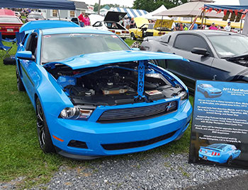 Car Show Sign for a Ford Mustang