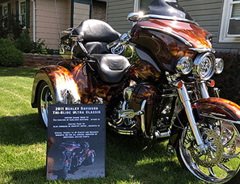 Car Show Sign for a Harley Davidson